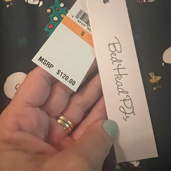 NWT BedHead Pajama Onesie  Christmas Peanuts design - Picture 3 of 4